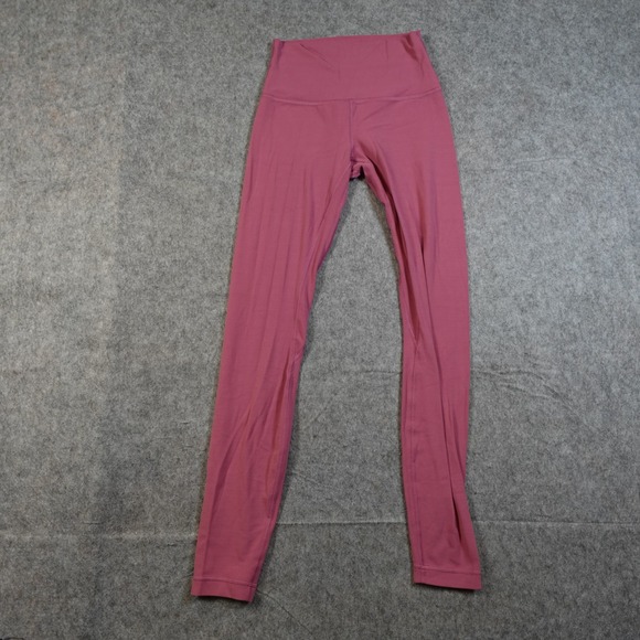 Lululemon Pants - Lululemon Leggings Women 4 Pink Align High Rise Knit Athletic Yoga 28" Full